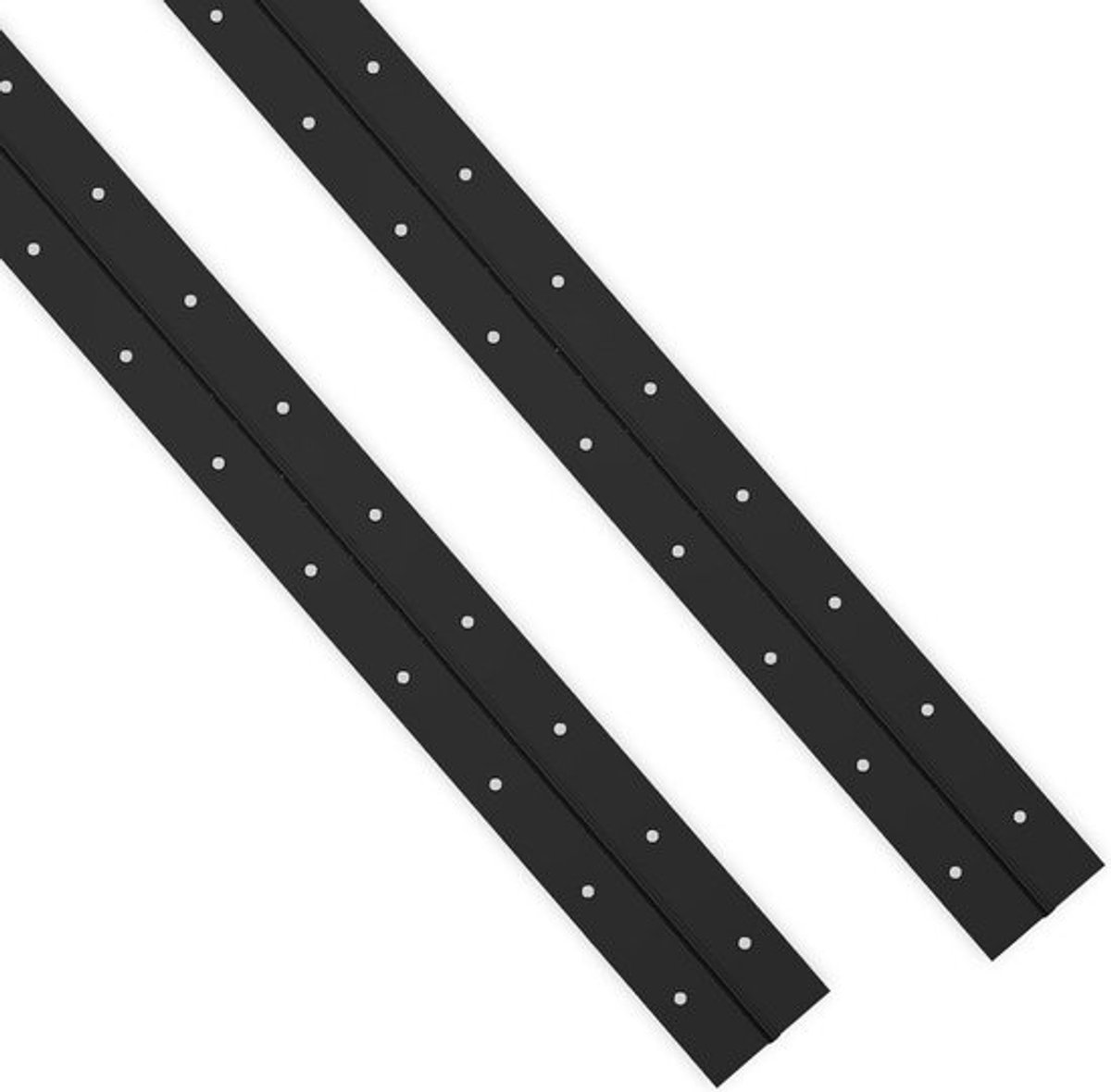 Zware Zwarte Pianoscharnieren 50 cm (2 Stuks) RVS Continu Scharnier voor Kastdeuren
