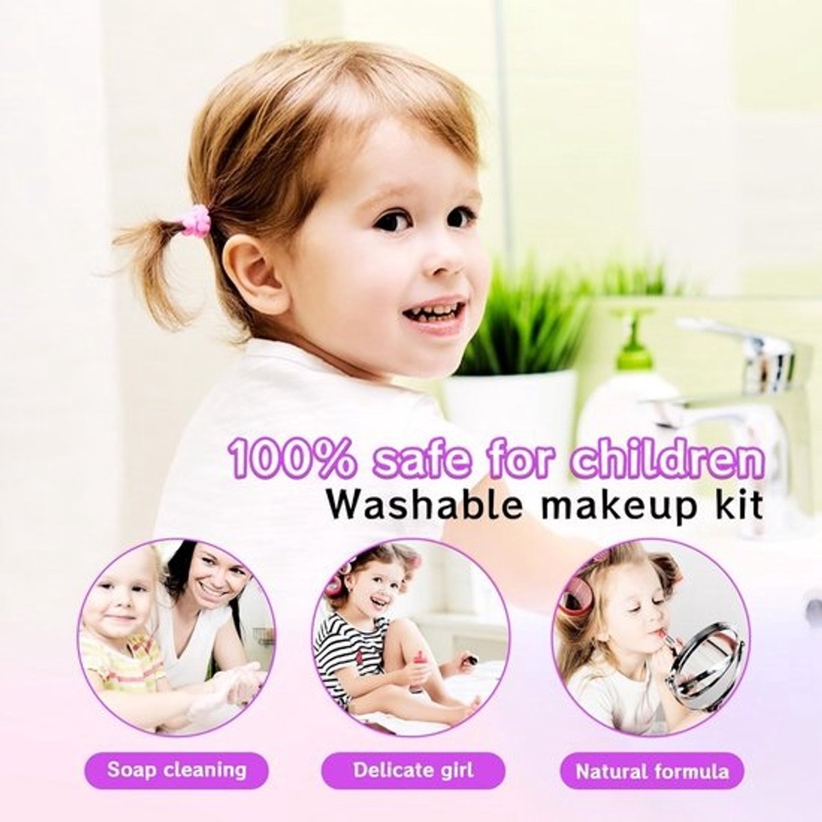 Make up Koffer Meisjes - Set met Inhoud Kinderen - Speelkoffer - Opbergkoffer