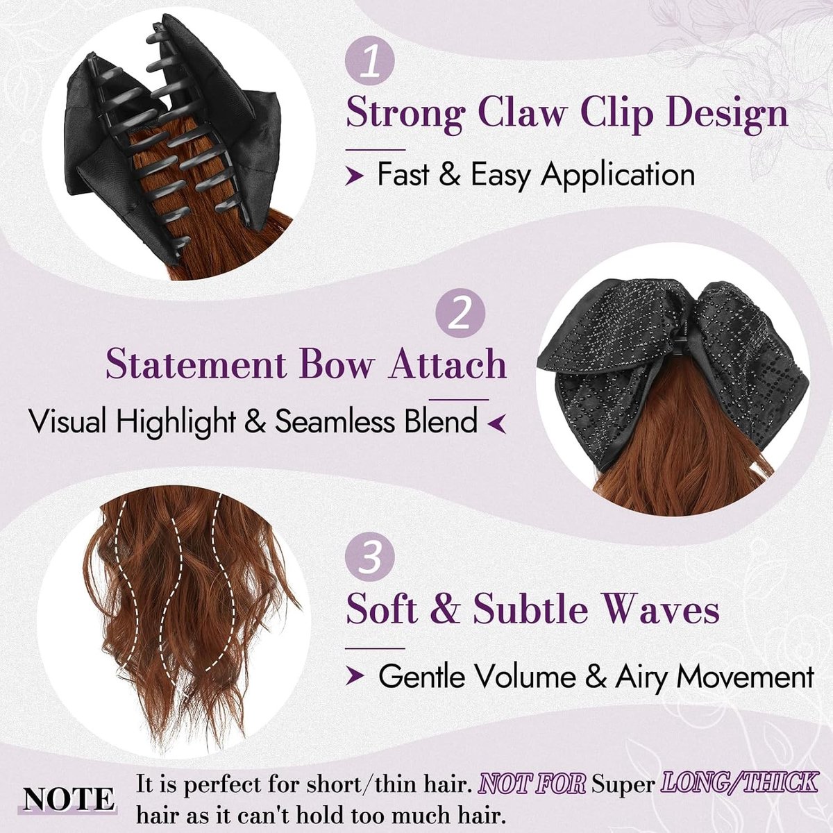 Kleurige Klem Haarstuk voor Vrouwen, 45cm Golvende Ponytail Extensions, Lichtgewicht Natuurlijke Look, Gemakkelijk te Draagbaar en Stijlvol