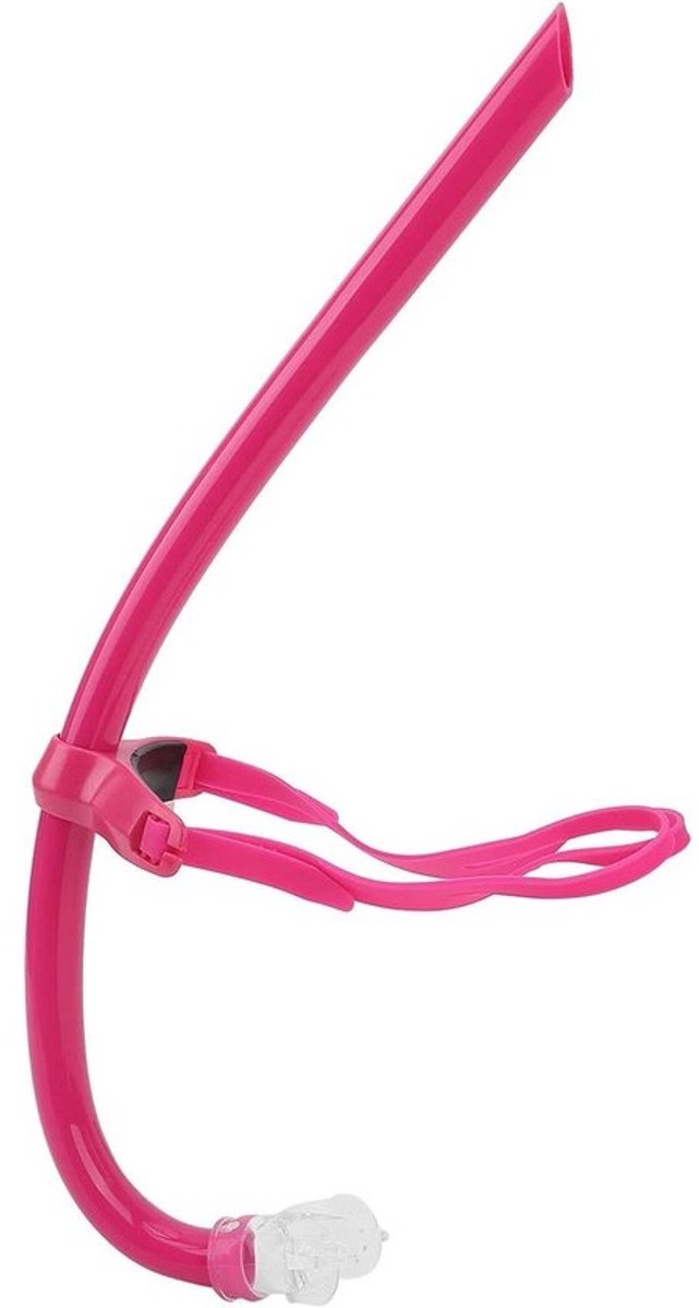 Zwemsnorkel Middenmontage - Snorkel Zwemmen - Techniek Verbeteren - Hydrodynamisch Ontwerp - 44 x 13 x 3 cm - Rood