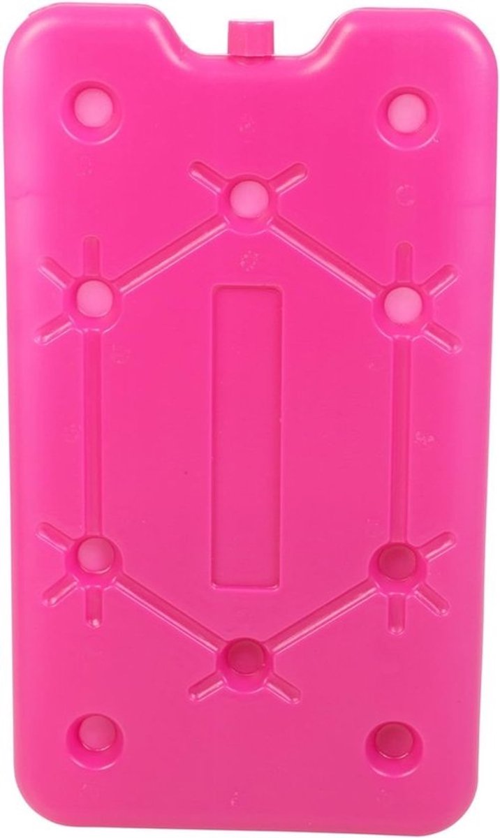 Grote Vriezer Koelelement - IJspak Lange Houdbaarheid - Voedsel Koel Houden - Herbruikbaar En Duurzaam - 25x14x1cm - Roze