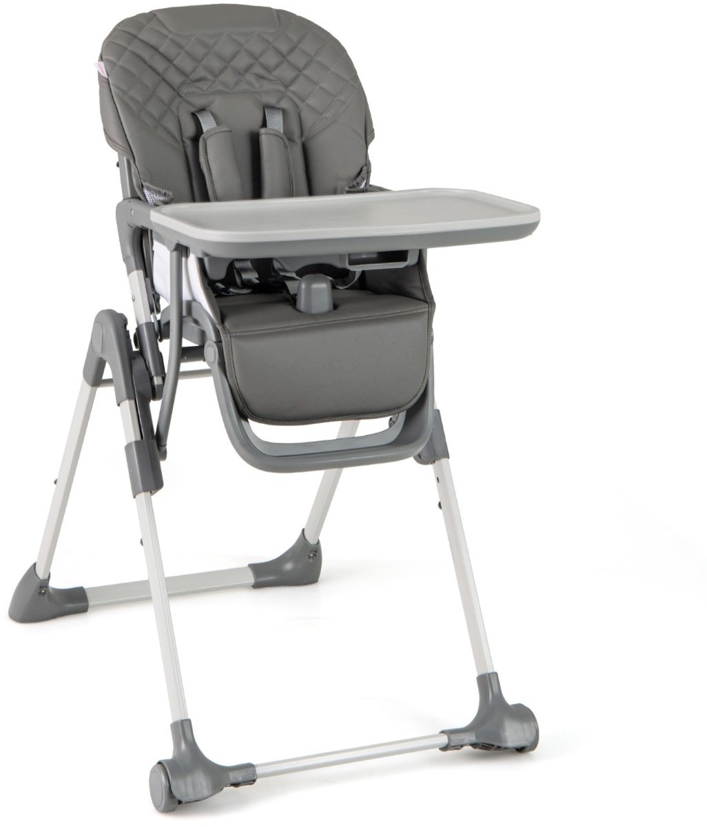 SureDeal® - Hoge kinderstoel - Baby Opvouwbare - Relaxfunctie amp Hoogte - 80x58x98 cm - Grijs