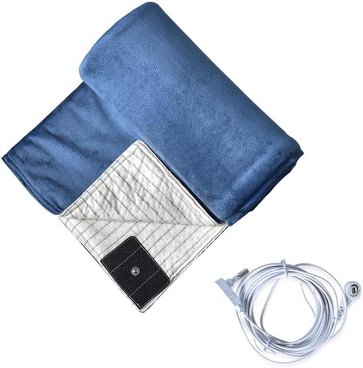 Aardingsdeken - Ontspanningsdeken - Rustgevend Effect - Zilvervezel Technologie - 50x70cm - Blauw