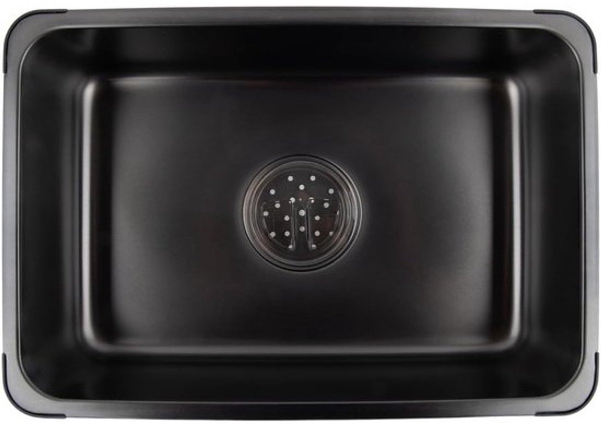 Outdoor Wasbak - Kampeer Spoelbak - Buiten Koken - Compact Ontwerp - 5.5L Capaciteit - Zwart