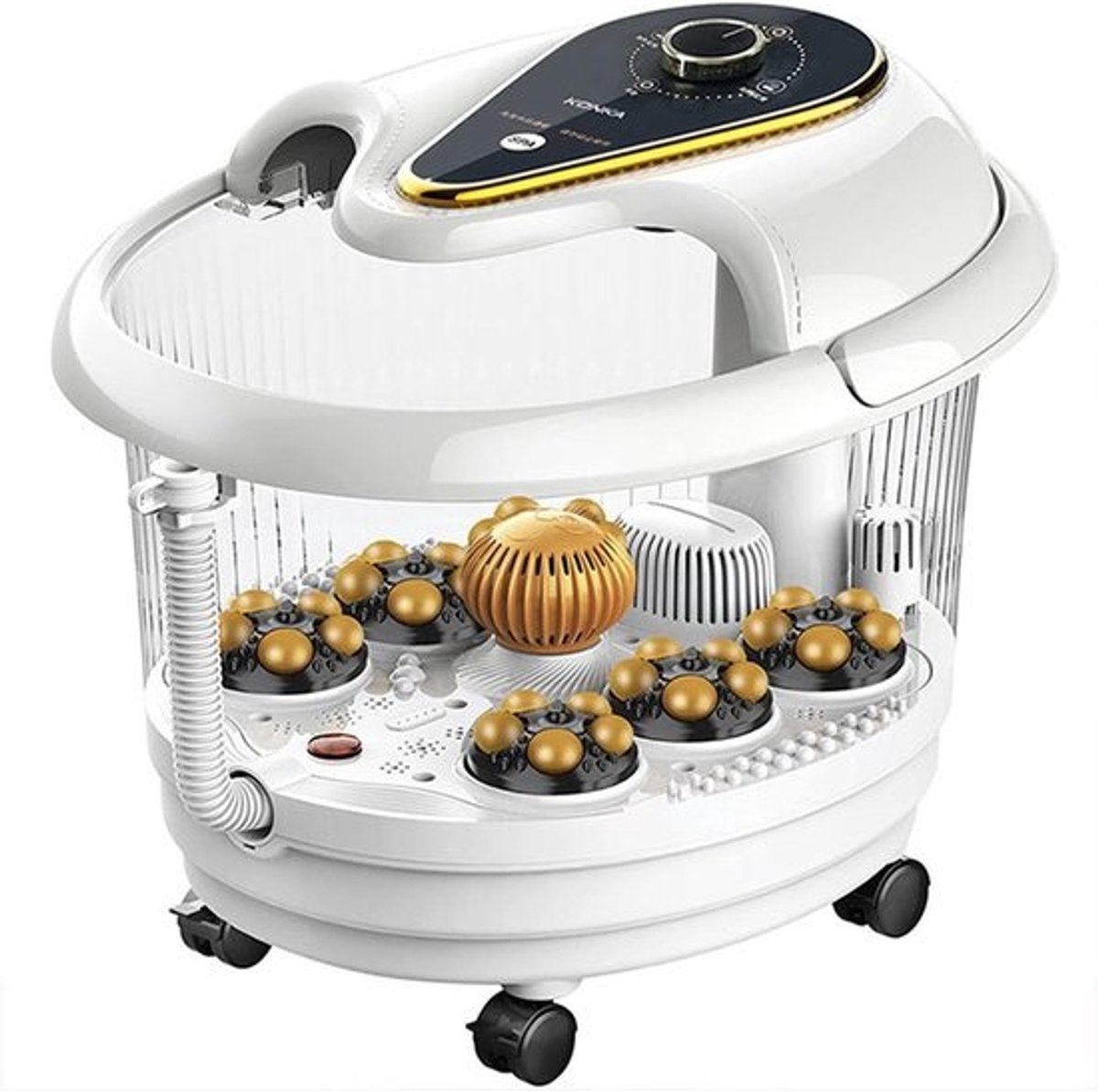 Voetenbad Massage - Voet Spa Bubbelbad - Ontspanning na werk - 6 Shiatsu Massageballen - 35x36x42 cm
