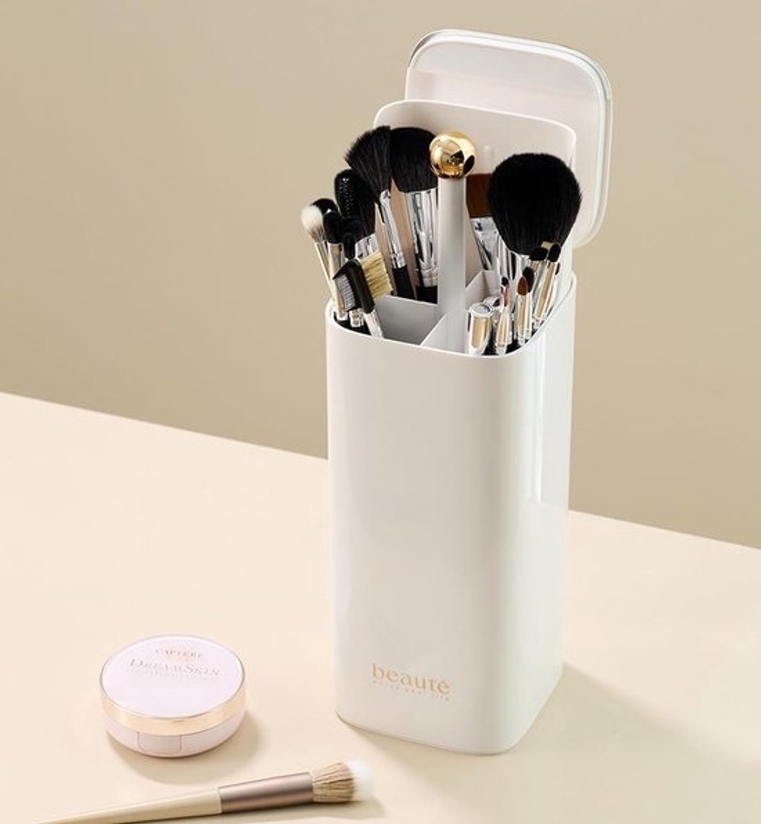Cosmetica Organizer - Make-up Houder - Borstels Opbergen - Stofvrij Ontwerp - 11.2 x 12 x 24.6 cm