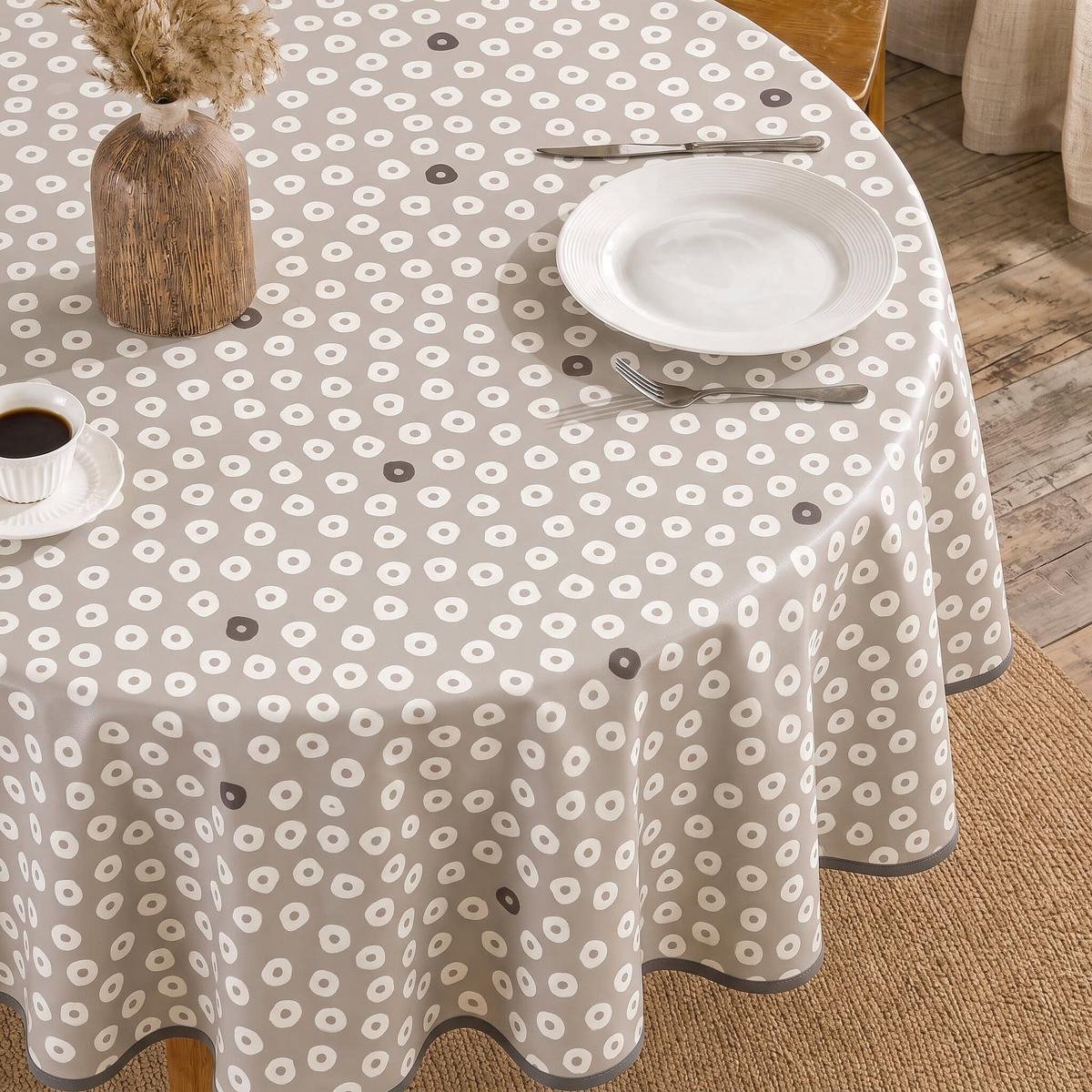 Rond Tafelzeil Dotti Earl Grey - 160cm