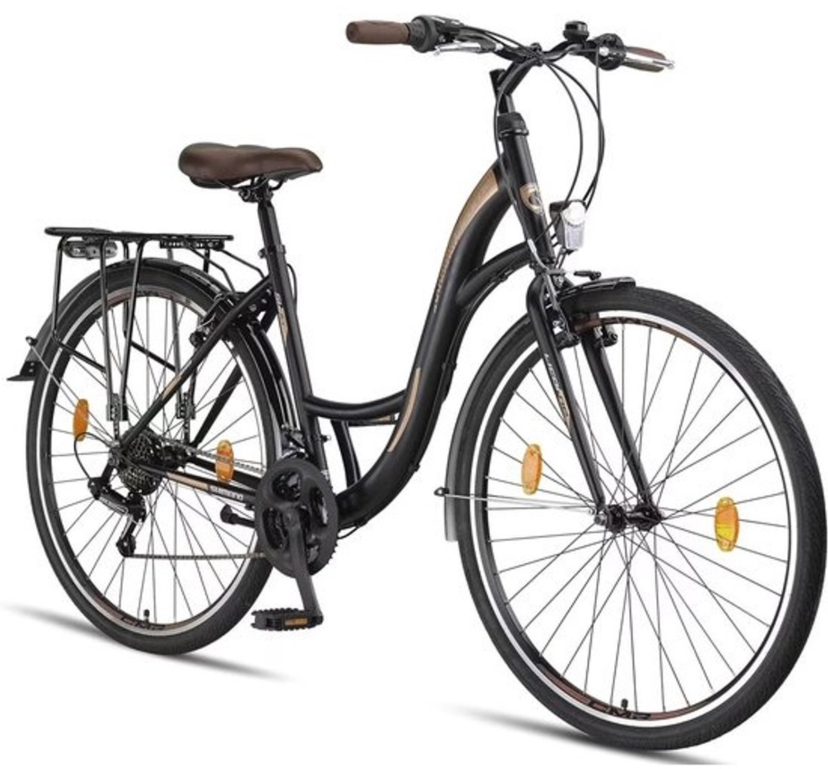 Premium City Bike 28 inch voor Jongens, Meisjes, Heren en Dames - 21 Versnellingen en Modern Design