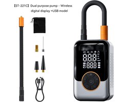 Auto Tire Inflator, Wireless Air Pump voor Car Tires, 2,9 inch draagbare