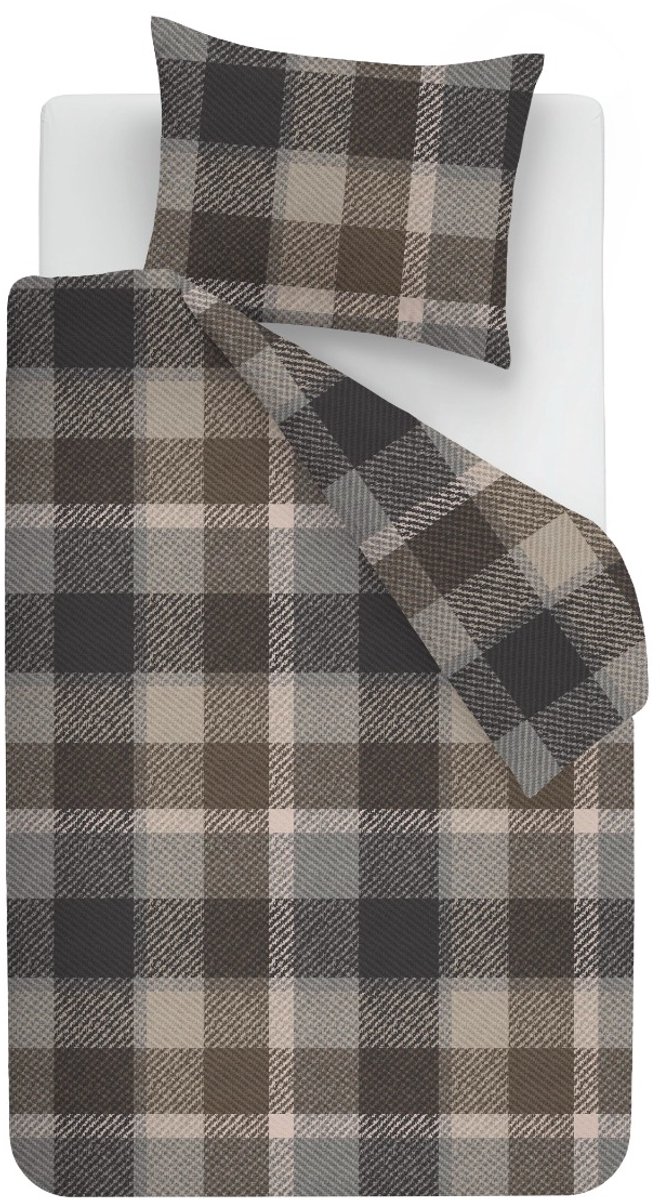 Beddinghouse Trevian Flanel Dekbedovertrek 140x200/220 - Naturel
