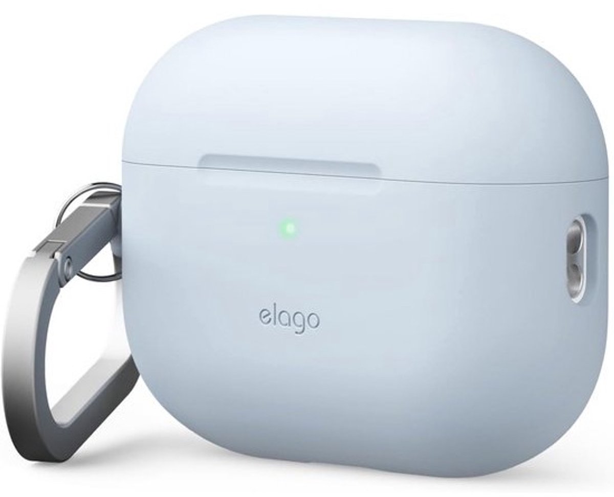 Premium Siliconen Hoesje met Karabijnhaak voor AirPods Pro 3 - Schokbestendig en Geschikt voor Draadloos Opladen