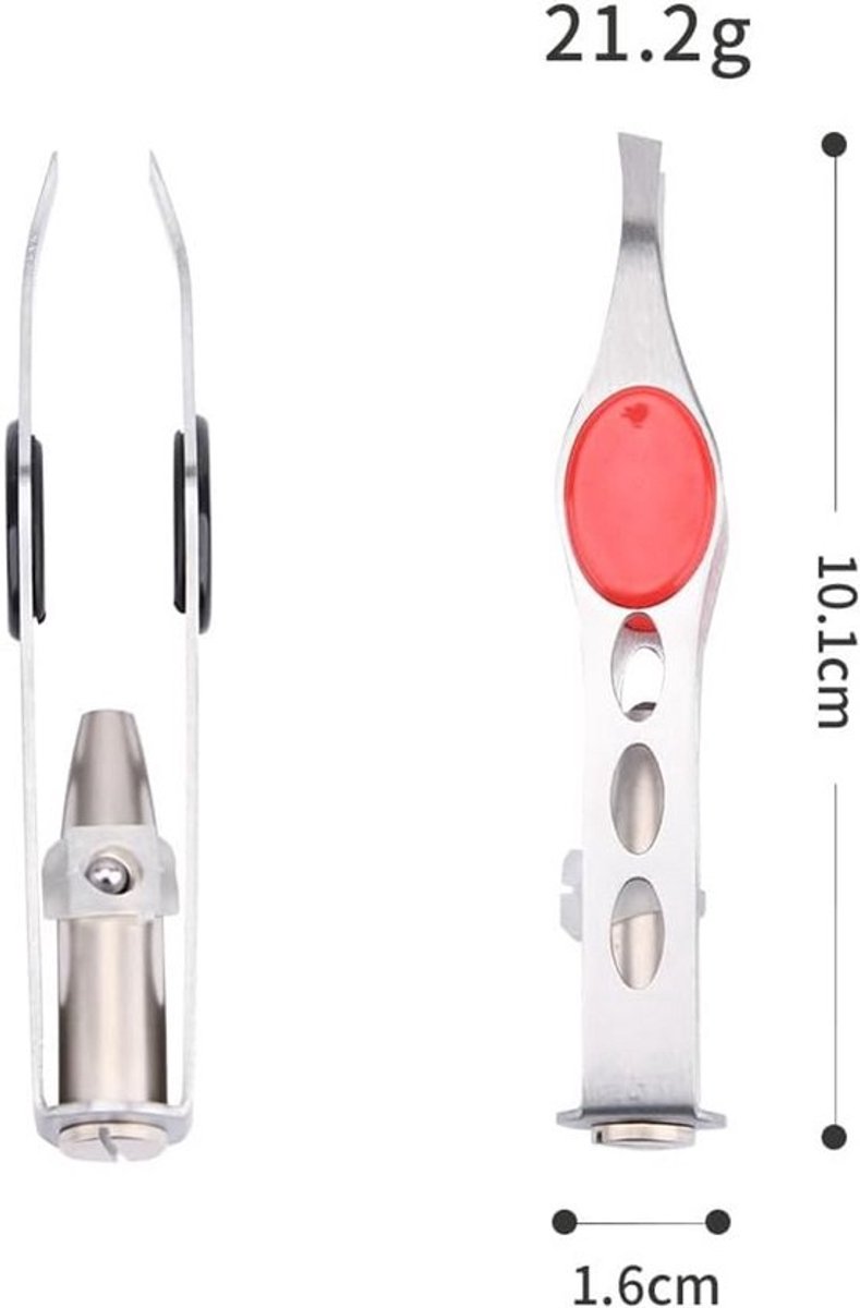 Pincet met LED Licht voor Ontharing en Make-up