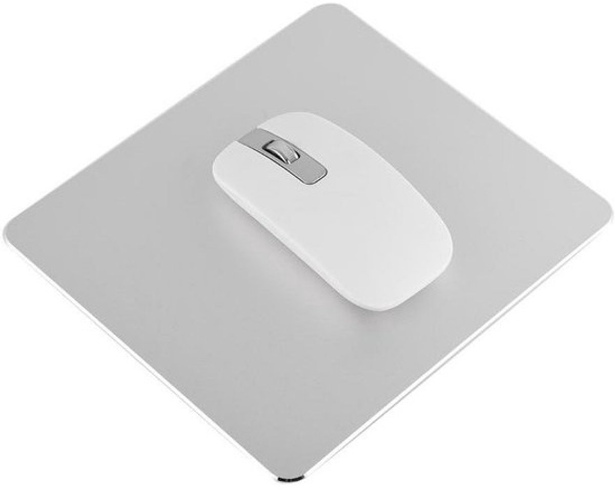 Aluminium Gaming Muismat Antislip Precisie voor PC en Laptop - Zilver