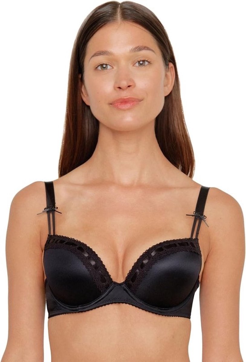 Dames Push-up Bh met Kant en Satijnen Details voor een Romantische Look