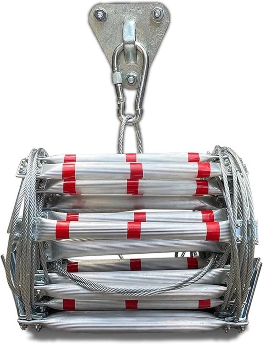 Stevige Aluminium Touwladder voor Nooduitgang en Redding - Tot 420 kg