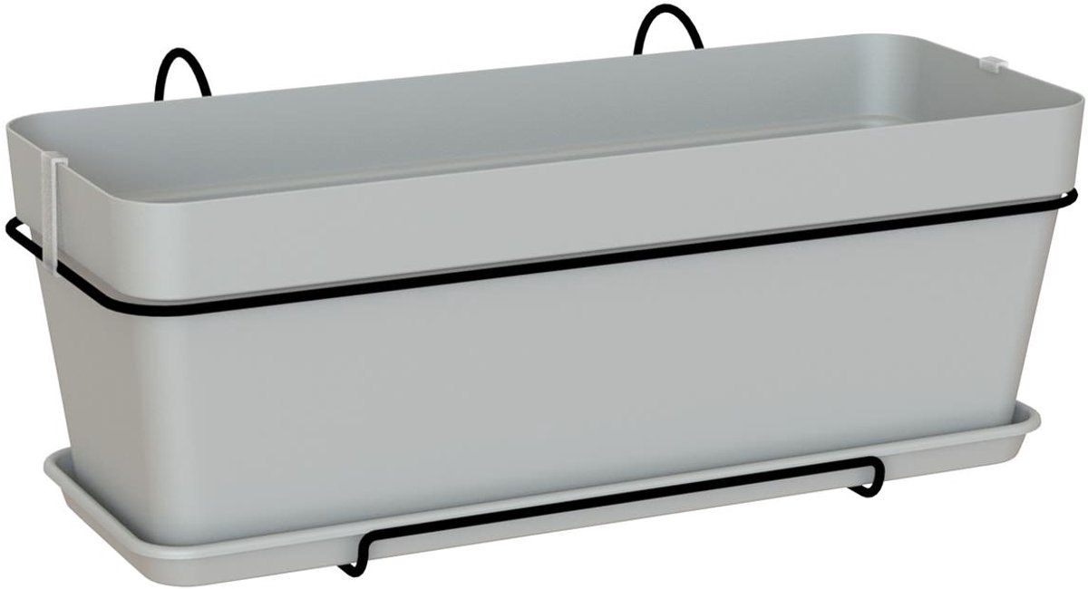 ARTEVASI - Kit plantenbak Capri 50cm v2 lichtgrijs 50,2 x 28,5 x h20,7 cm - 1,54l