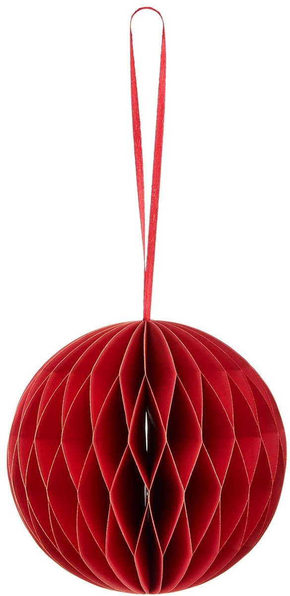 Gasper Kersthanger bal rood magneetsluiting Ø 10 cm