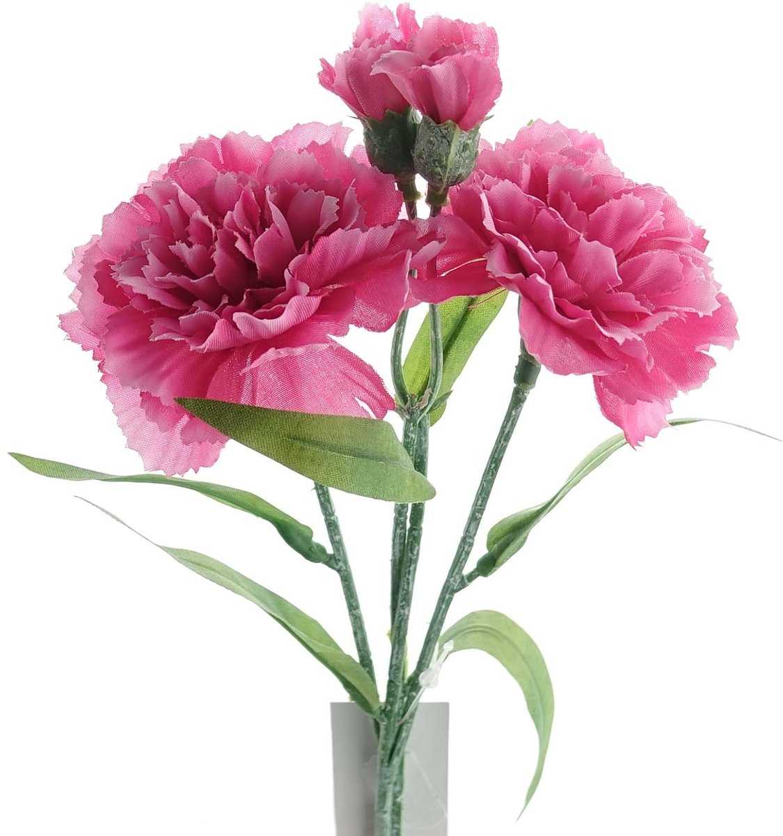 DPI Mini-anjers Fuchsia 40 cm per 2 Stuks - Kunstbloemen