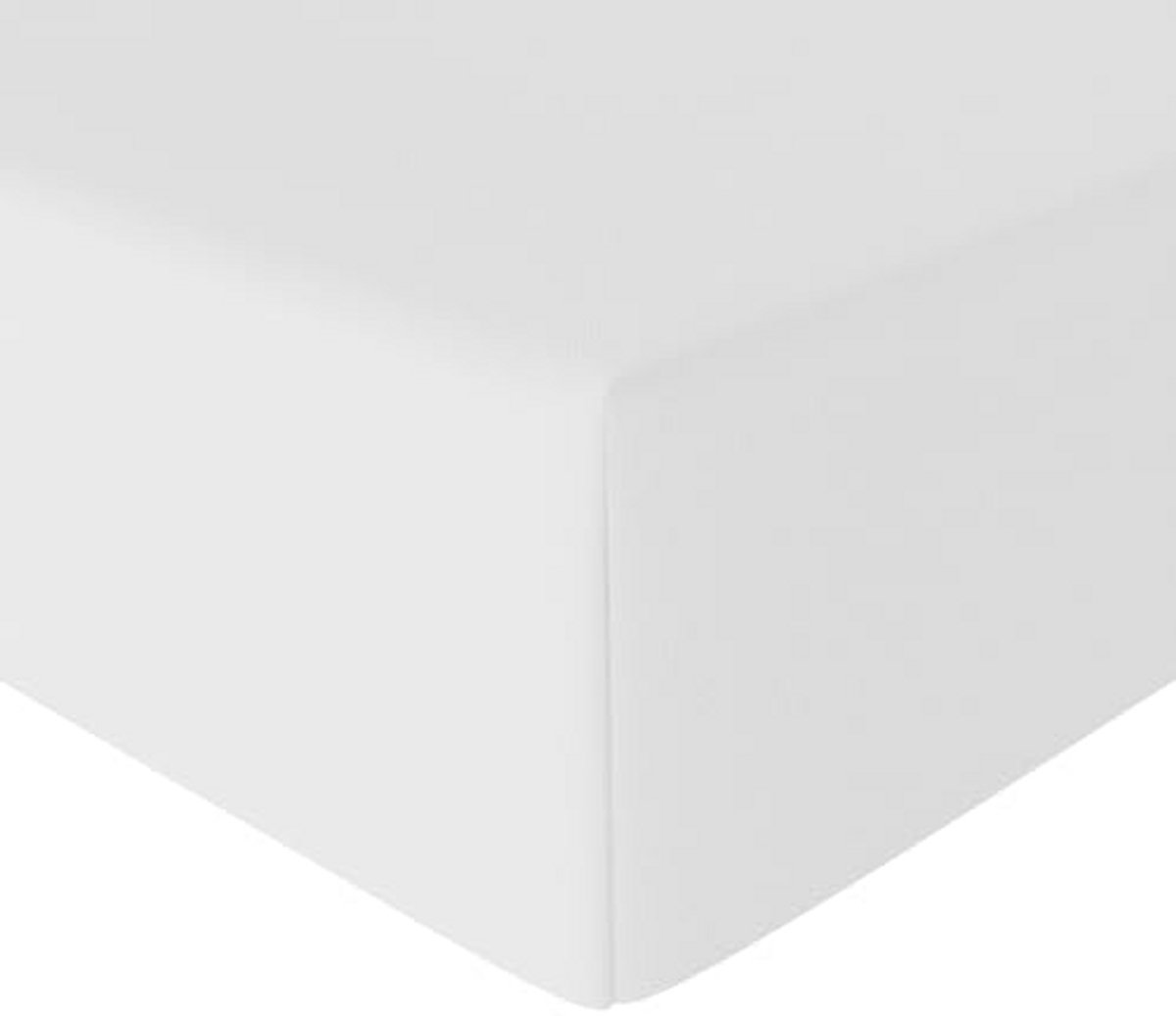 Spannend Hoeslaken 200 x 200 x 30 cm, Zacht Microvezel Bedlaken, Elastische Rand, Ademend, Wasbaar, Wit