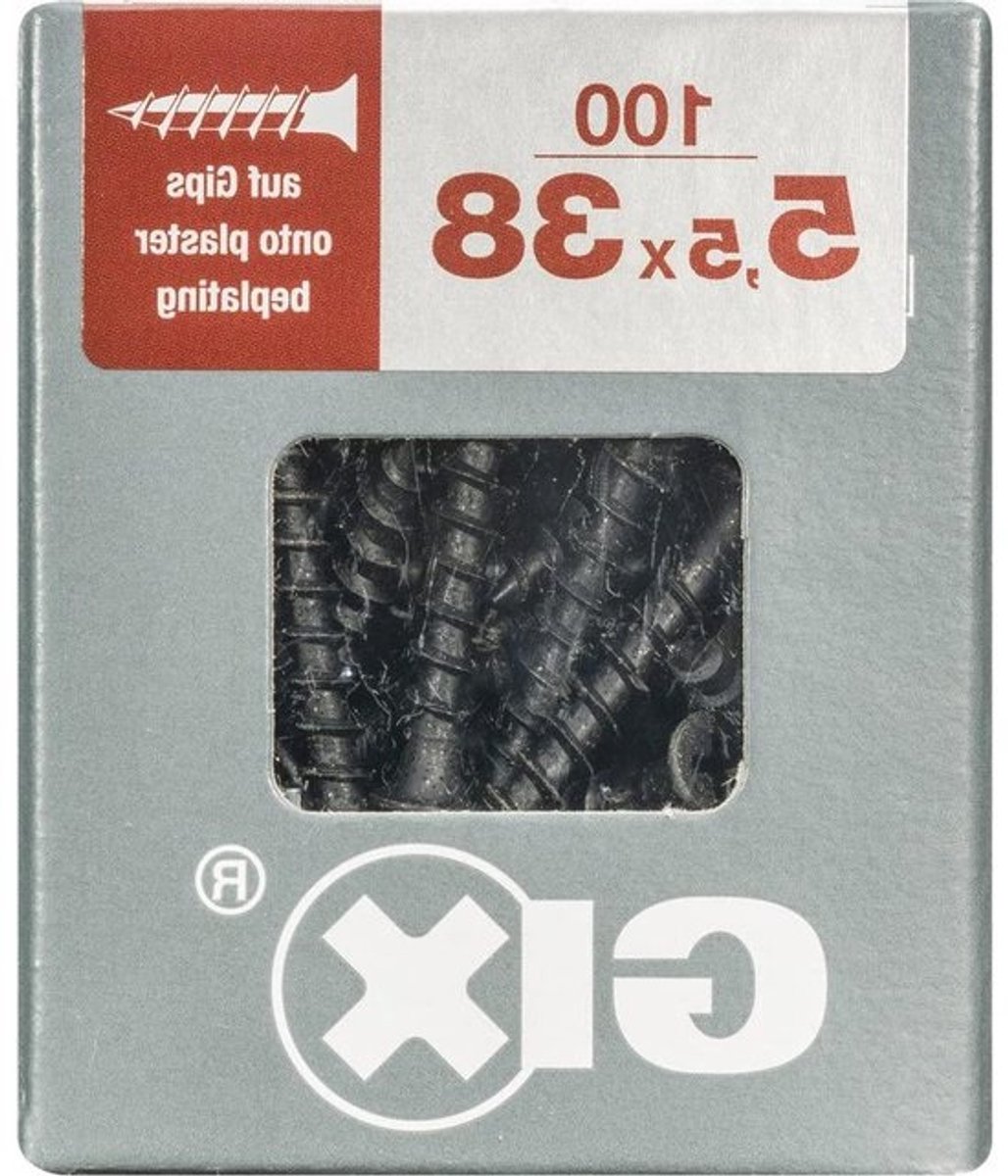 Bevestigingsschroeven - Dubbele Beplanking Schroeven - Houtverbindingen Maken - Verzonken Kop - 55x38 mm - zwart