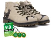 Goby – Bottes beiges Catwalk pour femme – Fait main – Vegan – Pointure 41