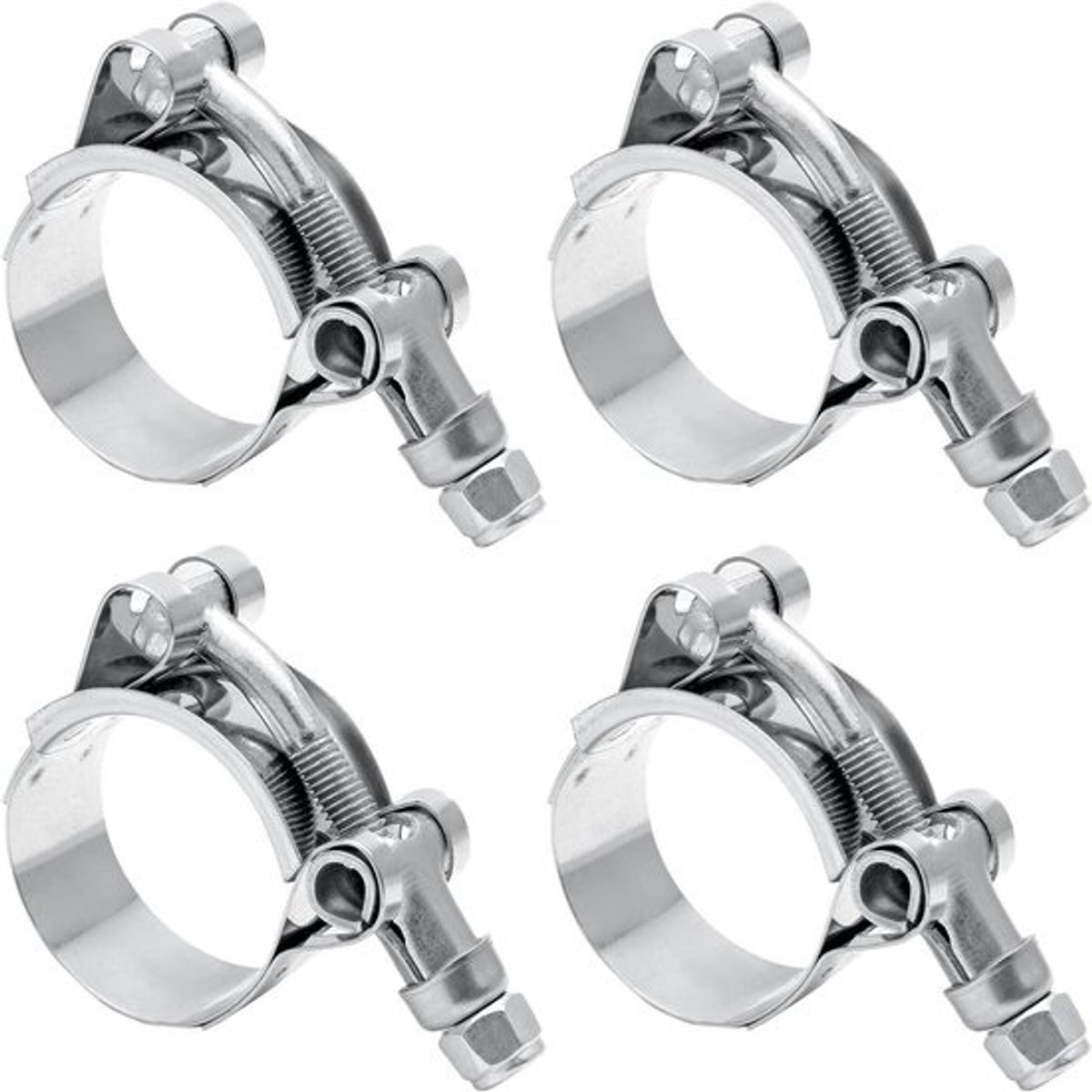 Slangklemmen T-bout - Slangklem set - Lekkende Slangen Dichten - Roestvrij staal 304 - 32-37 mm - Zilver