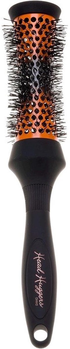 Thermo Ceramic Hourglass Hot Curl Brush - Haarkrulborstel voor Föhnen, Rechttrekken en Volume - Oranje en Zwart