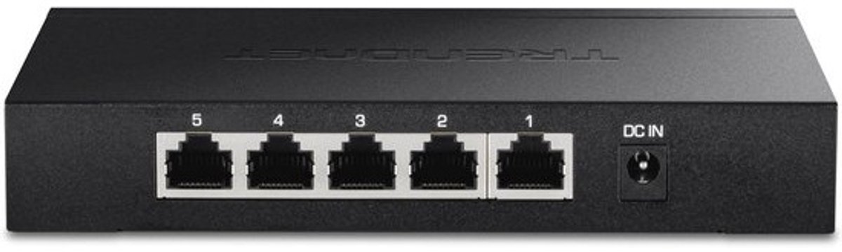 5-poorts 2,5G Unmanaged Switch met 25 Gbps Schakelvermogen