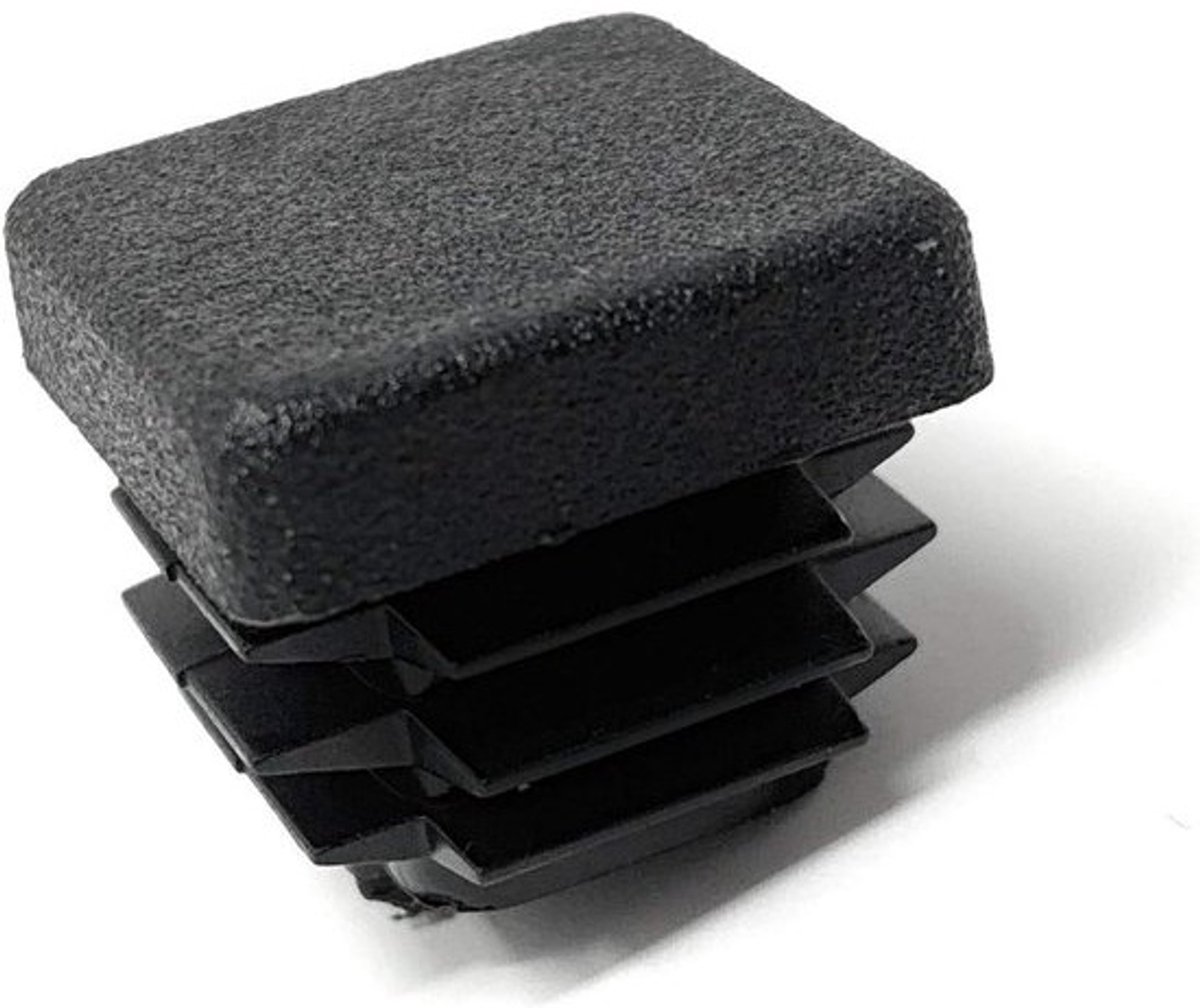 10 Stuks Vierkante Buispluggen Lamellenpluggen 25x25 mm Kunststof