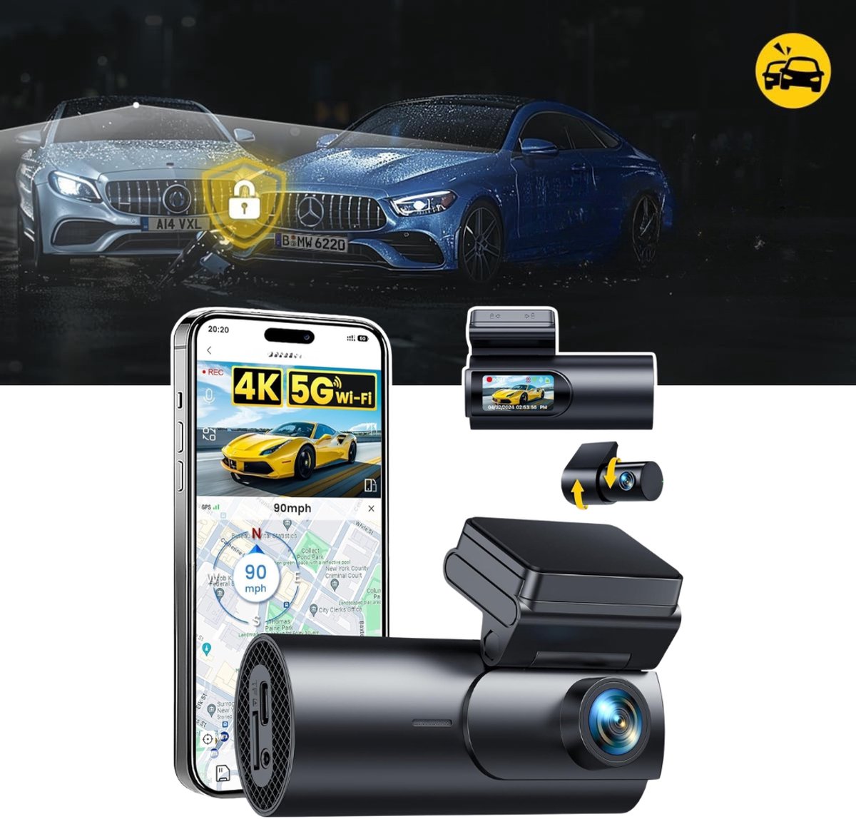 CRLYN® Dashcam Auto – Auto Camera – Dashcam