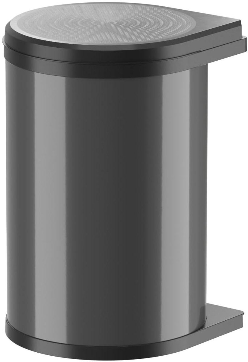 Inbouw Afvalbak - Keuken Afvalemmer - Keuken Organisatie - Draaibare Functie - 20 Liter - Donkergrijs