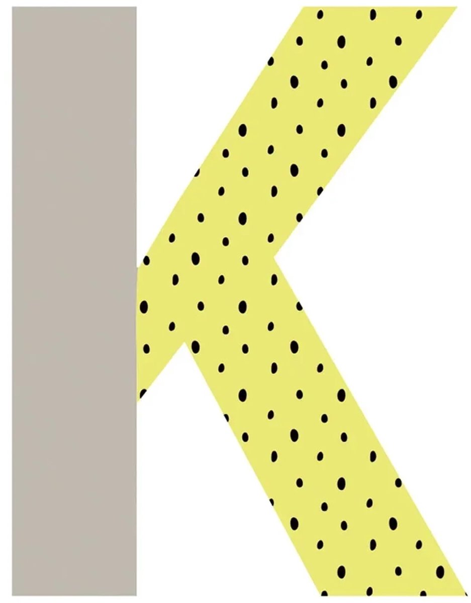 Lilipinso muursticker Happy letter K