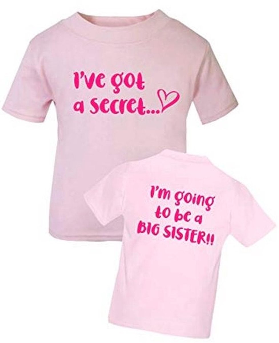 Schattig T-shirt voor Grote Zus - Perfect voor Zwangerschapsaankondigingen en Kindermode