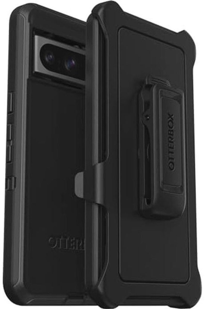 OtterBox Defender Case voor Google Pixel 8 Pro, Schokbestendig, Valbestendig, Ultra-robuust, Beschermhoes, 5x Getest volgens Militaire Standaard, Zwart, Zonder Verpakking
