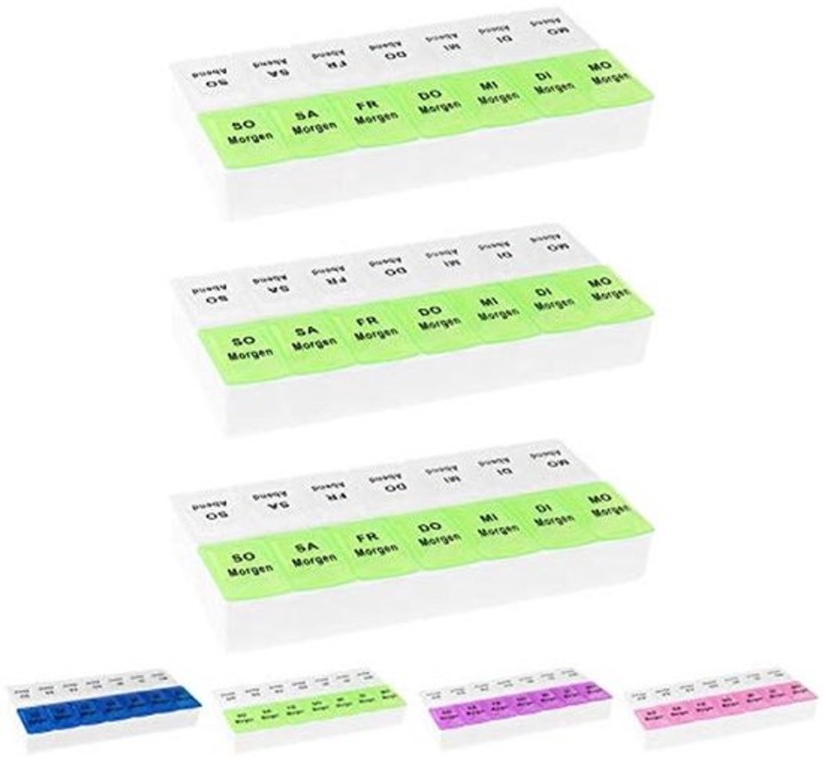 Tablettenbox voor 7 dagen met 14 vakken - Eenvoudig je medicijnen organiseren