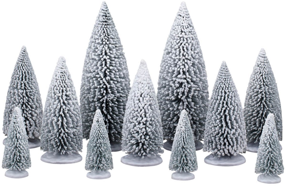 Lemax - White Pine Trees - Set van 11