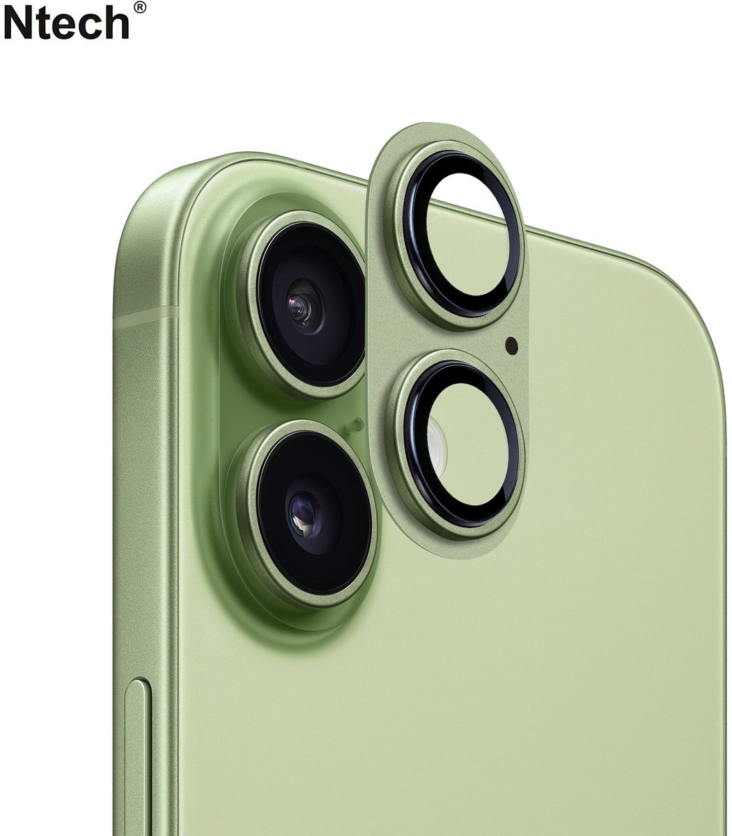 Camera Lens Screen Protector Groen Geschikt voor iPhone 17 Camera Lens Protector - Matte Metal Plate Full Coverage