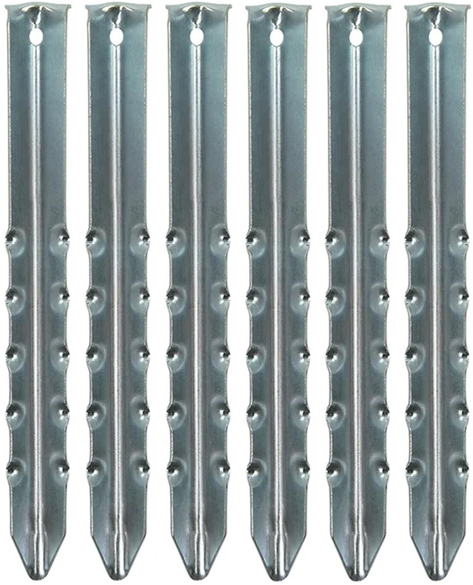 Proplus grondpennen heavy duty - 3x - dikke tentharingen - metaal - 30 cm - Kampeer artikelen - voor tent of windscherm