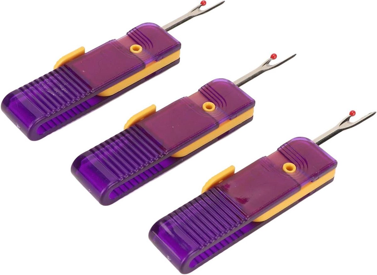 Naadroller Set - Tornmesjes - Naaien en Hobby - 180 Graden Rotatie - 3 Stuks - Transparant