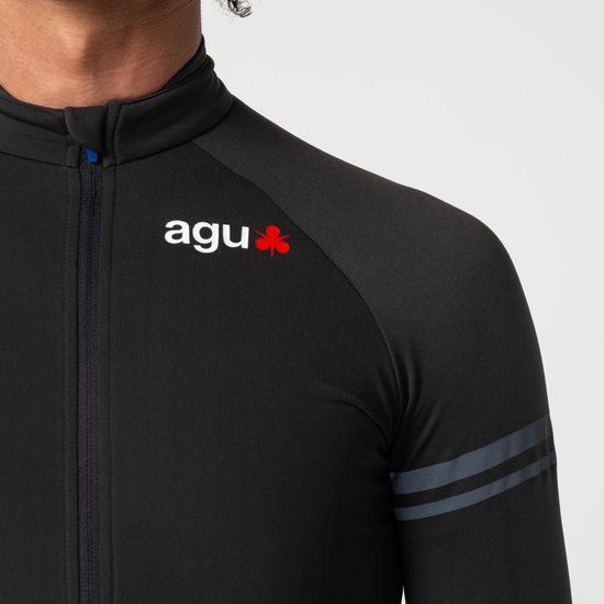 AGU Essential - Fietsshirt Heren - Thermo Fietsjas - Lange Mouwen - Herfst en Winter - Warmte - Reflecterend - Zwart - XXL — afbeelding 3