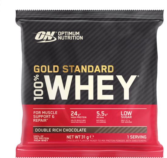 Optimum Nutrition Gold Standard 100% Whey Protein Sachet - Vanilla Ice Cream - Proteine Poeder - Eiwitshake - 31 gram (1 serving) — afbeelding 2