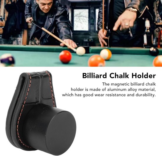 Handige Magnetische Krijt Houder voor Biljart - Stijlvolle Krijtclip voor Pool en Snooker - Functioneel Biljart Accessoire voor Optimaal Spelplezier — afbeelding 2