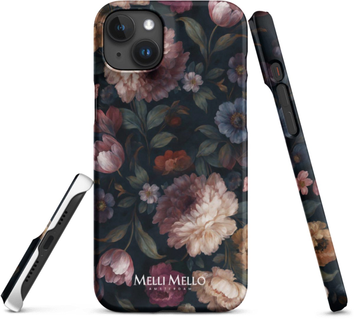 Melli Mello Telefoonhoesje Noir Bloom (Hard Case) - Apple iPhone 15 Plus