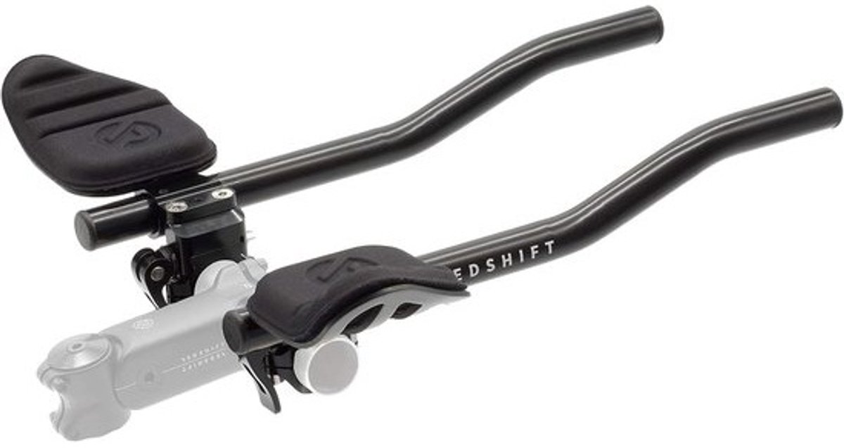 Aerobars Fietsstuur - Stuurverlenging Clip-on - Triatlon Racefiets - Snelsluiting Gereedschapsloos - 399 x 99 cm - Zwart