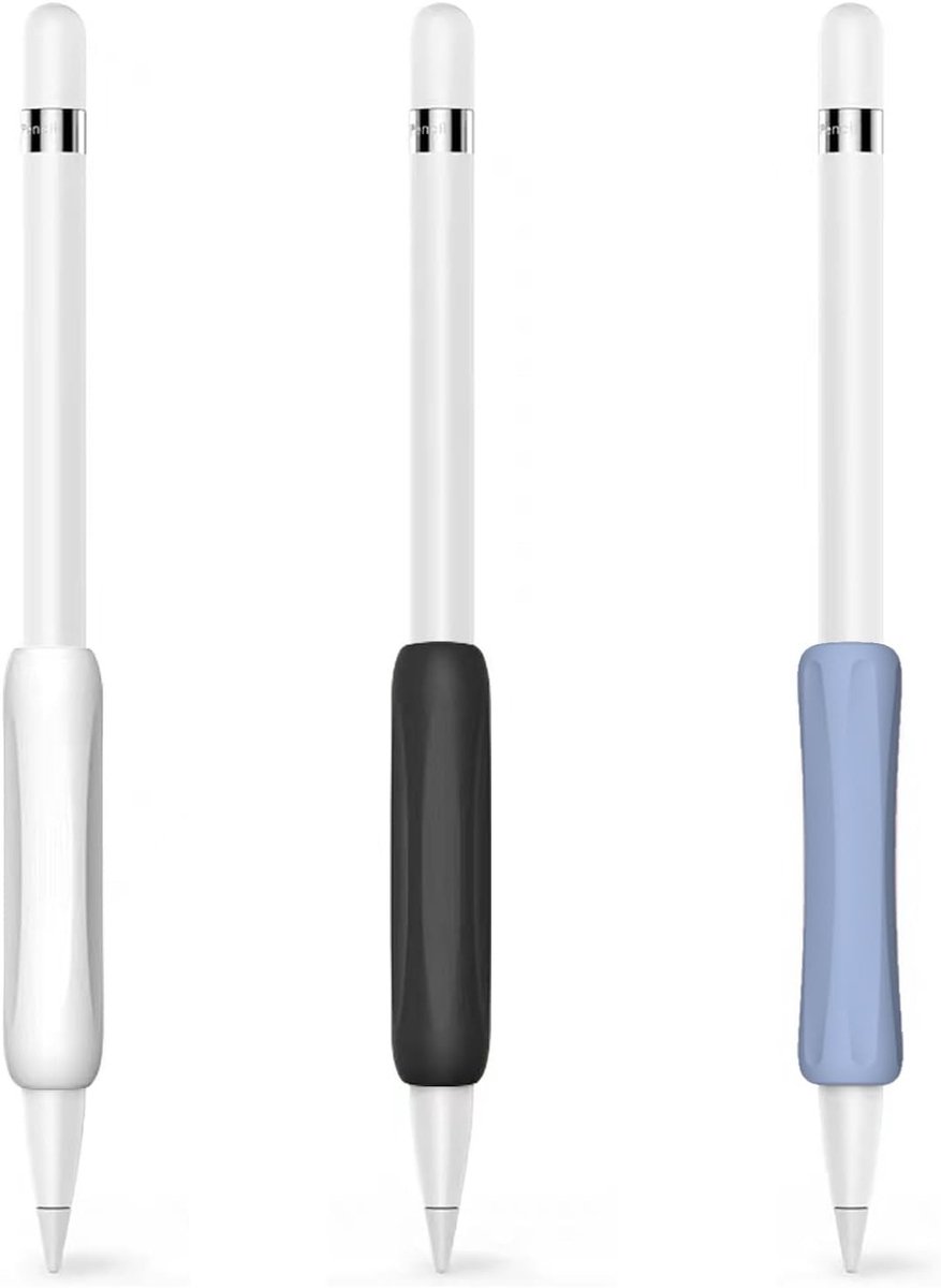 Siliconen Handgrepen voor Apple Pencil 2e Generatie - 3 Stuks, Beschermende Hoes en Accessoires voor Creatieve Professionals en Studenten