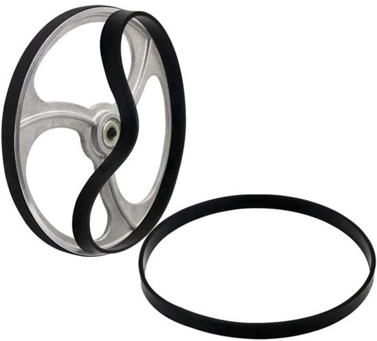 Lintzaag Rubberen Band - Houtbewerking Ringen - Verbeteren Grip - Duurzaam Rubber - Voor 12 Inch - Zwart