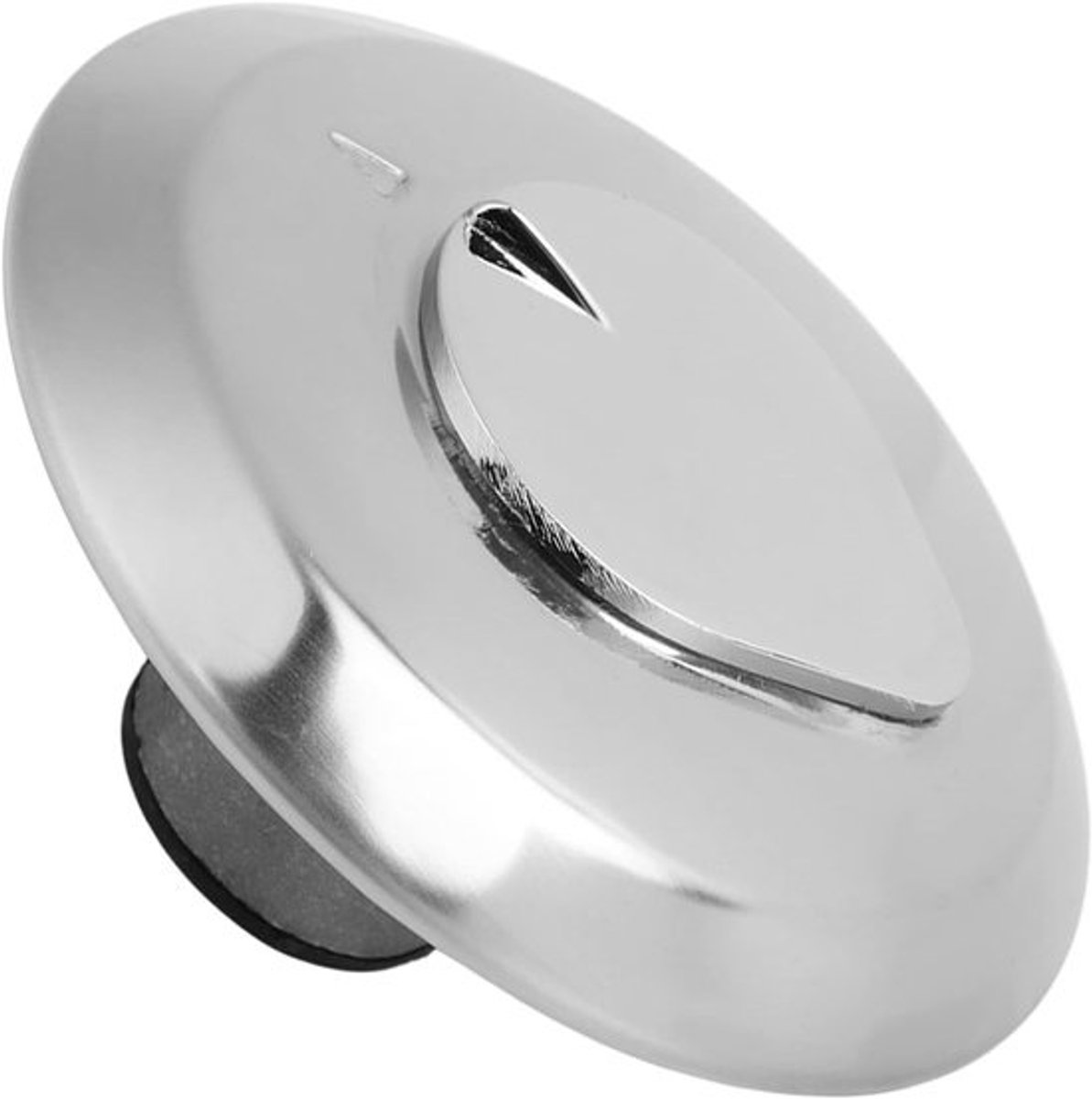 Tankdop met slot - Brandstof dop - Motorfiets beveiliging - Aluminiumlegering constructie - 10x10x7 cm - Gepolijst chroom