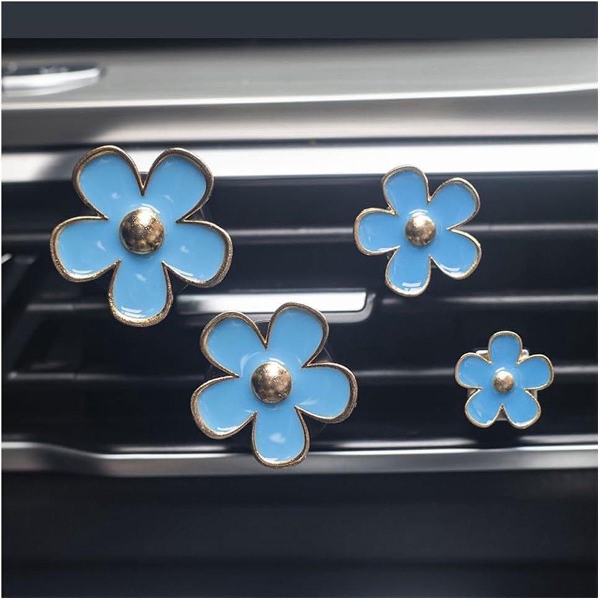 Aromatherapie Auto Luchtverfrisser Clip met Bloemen - 8 Stuks Vent Clips voor Woonkamer en Kantoor, Frisse Geuren en Decoratie