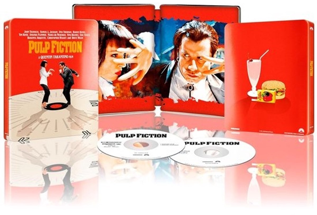 Pulp Fiction - Ultra HD + Blu-ray Steelbook - Quentin Tarantino Actiefilm