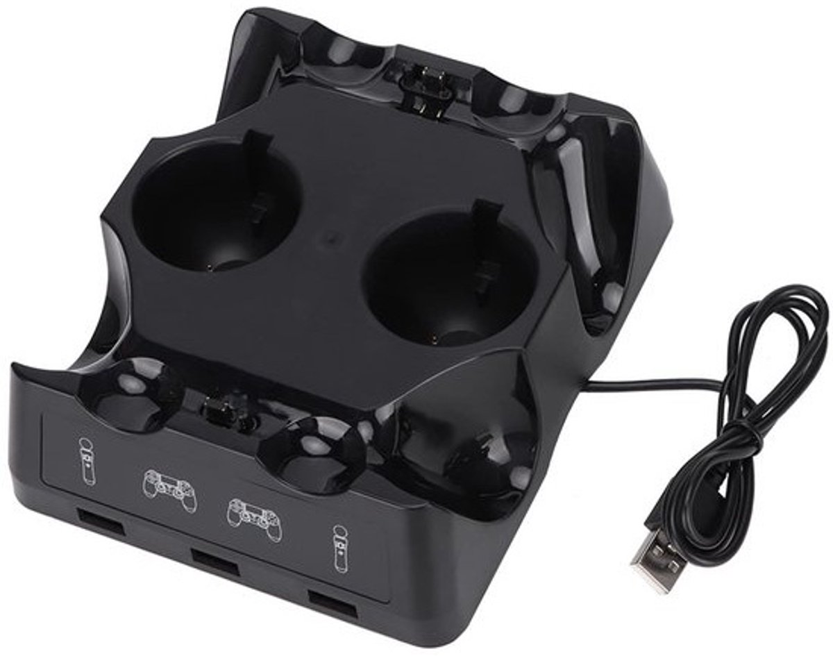Allecto - Oplaadstation voor VR - Multifunctionele Oplaadstandaard - Compact formaat - Oplader - Ideaal voor gamers - Geschikt voor VR-he...